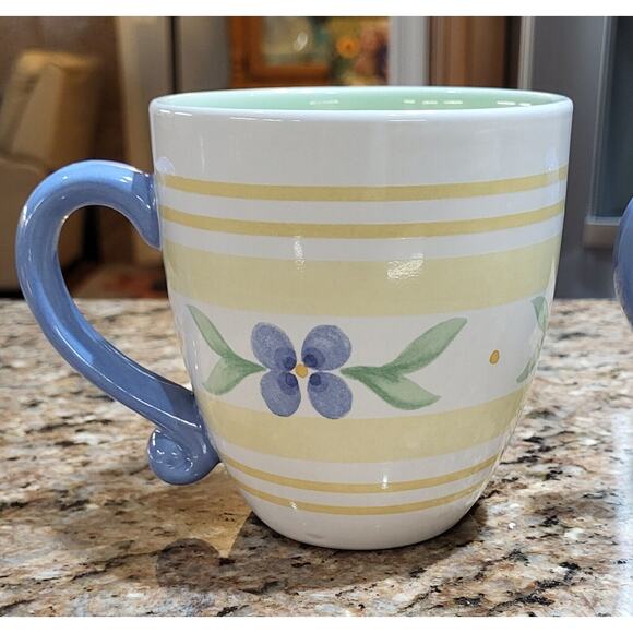 Pfaltzgraff Summer Breeze 16 oz. Stoneware Coffee Tea Mugs/Cups Set of 4 - Picture 4 of 14